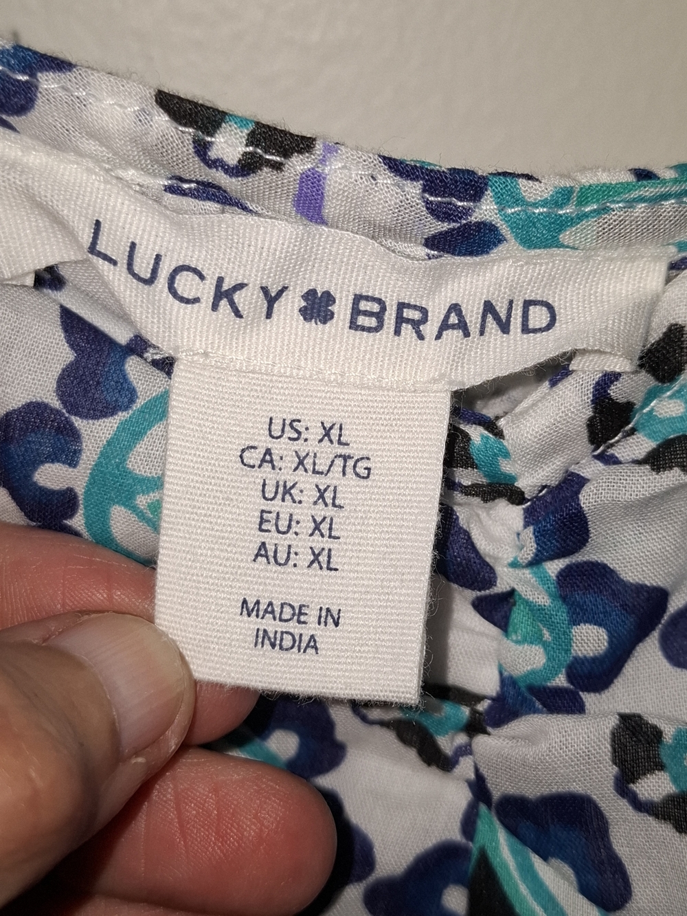 Lucky Brand Blue & Teal Patterned Maxi Dress - Picture 3 of 5